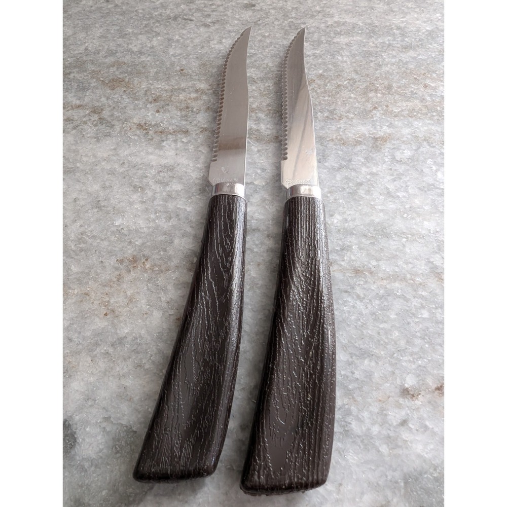 Vintage Quikut Steak Knife Set Of 2